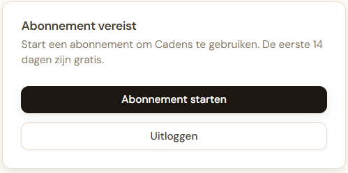 Stripe checkout met proefperiode