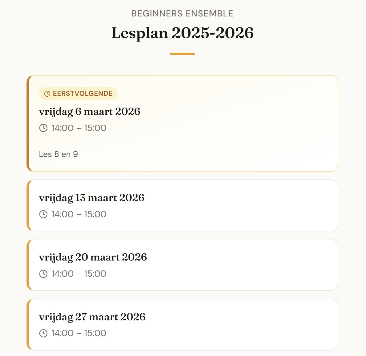 Publieke repetitiepagina